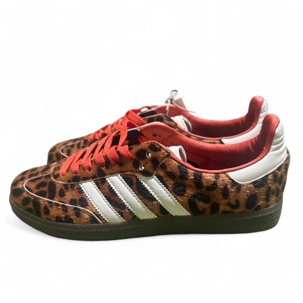 Adidas Samba OG Red Leopard Size 7 #NoBox - Picture 2 of 5
